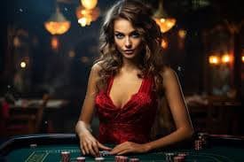 Antarmuka meja blackjack Evolution Gaming di platform ana slot dengan dealer langsung dan statistik permainan real-time